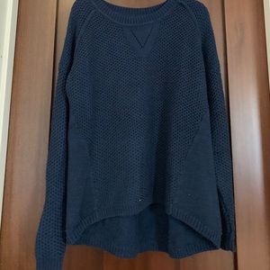 Blue knit sweater